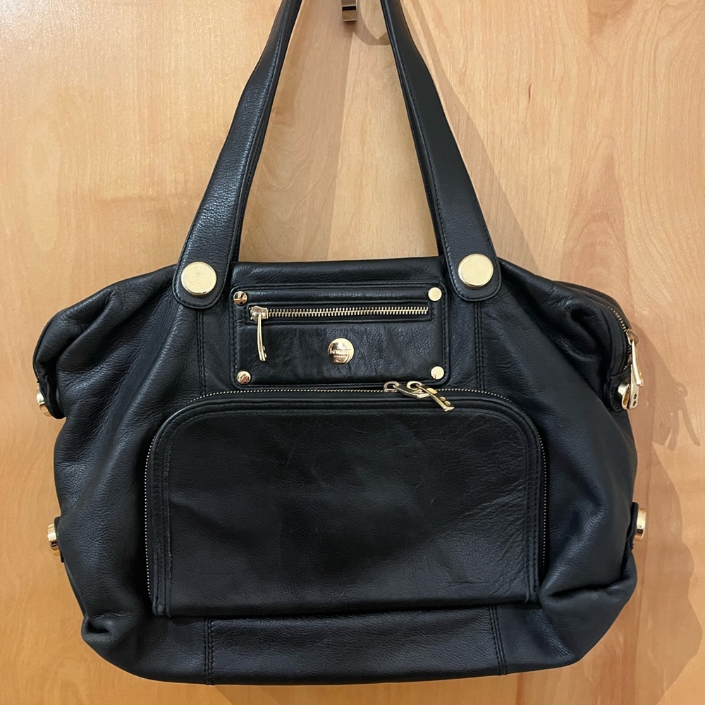 Knomo leather Lola laptop bag